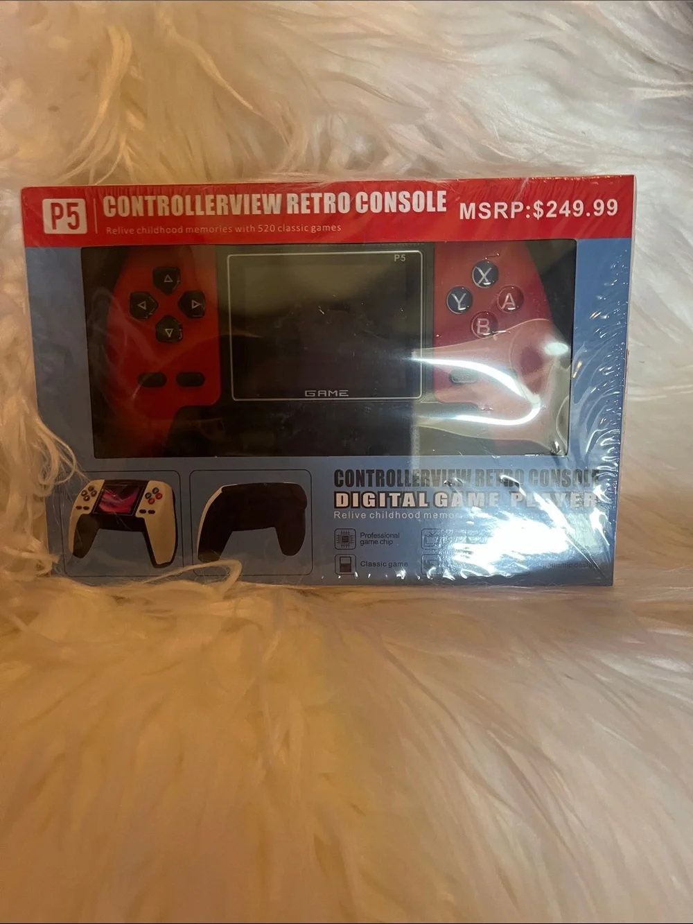 Retro Handheld Game Console - Red